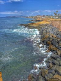 Scenic view of sea against sky
