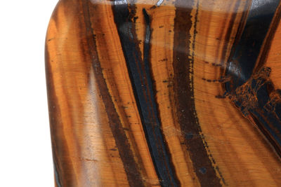 High angle view of bread on wooden surface