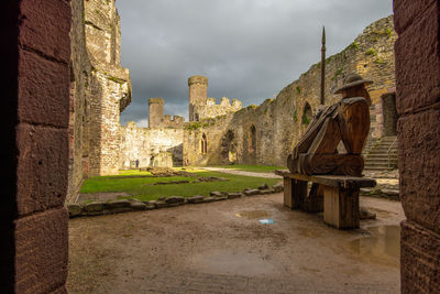 View of old ruins