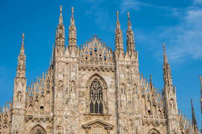 View of the famous duomo of milan, italy