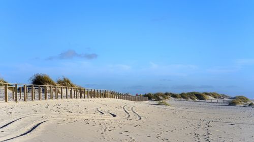 Panoramic view of beach against sky