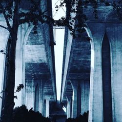 Low angle view of bridge