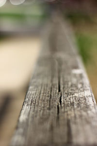 Close-up of wooden plank