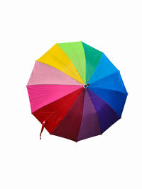 Close-up of umbrella against white background