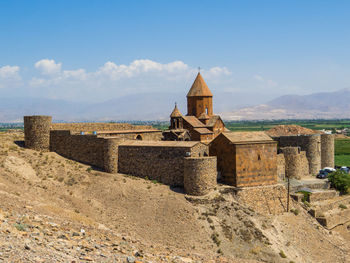 View of historic building against sky