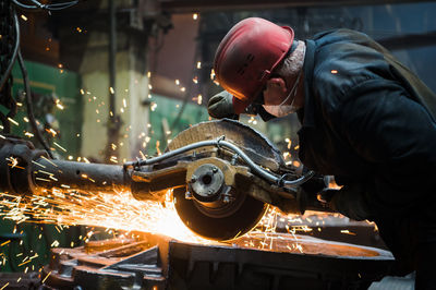 Man working in factory