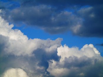 Low angle view of clouds in sky