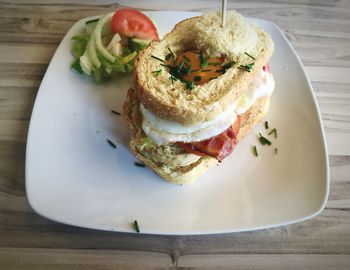 Close-up of served food