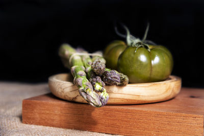 Close-up of fruits on table