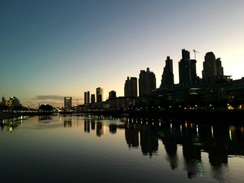 View of river at sunset
