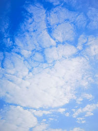 Low angle view of clouds in sky