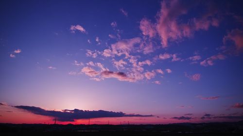 Scenic view of sky at sunset