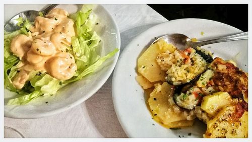 Close-up of food in plate