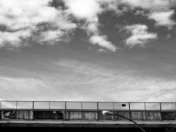 Low angle view of bridge against sky