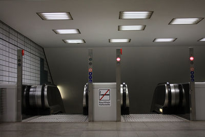 Empty subway station