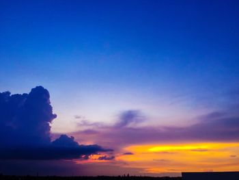 Scenic view of sky at sunset