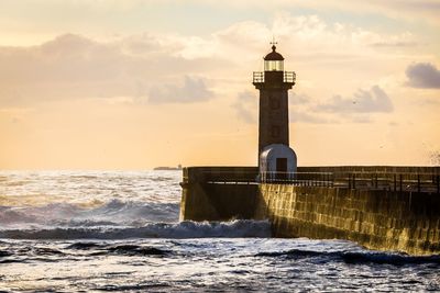 Lighthouse at seaside