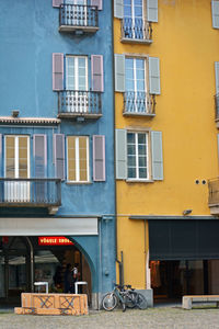 Exterior of yellow building