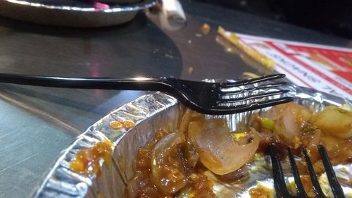 Close-up of food in plate