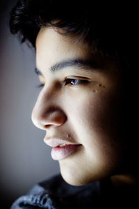 Close-up portrait of woman