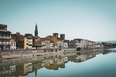 Florence - reflection - very close to the vecchio bridge