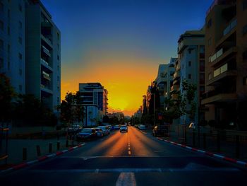 View of city street