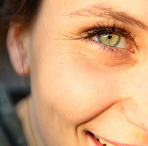 Close-up portrait of woman