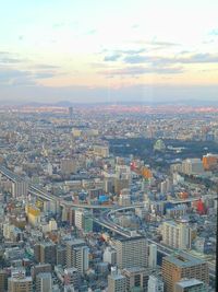 Aerial view of city