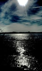 Close-up of sea against sky