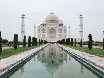 Reflection of buildings in water