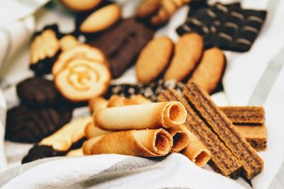 Close-up of cookies