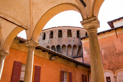 Low angle view of historical building against sky