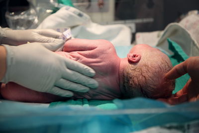 Newborn in hospital