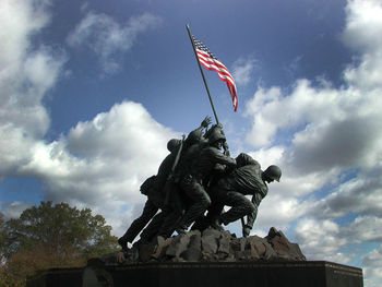 Low angle view of statue