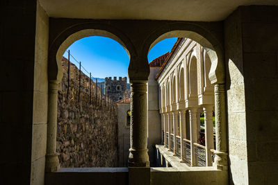 Architecture of inner yard of medieval castle of akhaltsikhe town, known as rabati