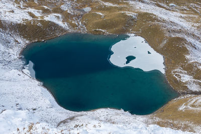 High angle view of water