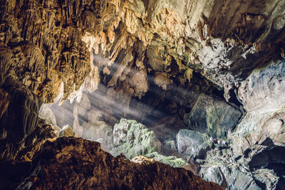 Aerial view of cave