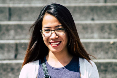 Portrait of smiling young woman