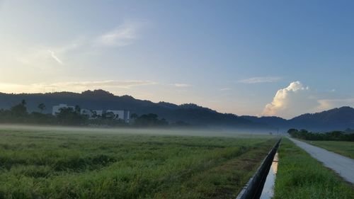 Scenic view of landscape against sky