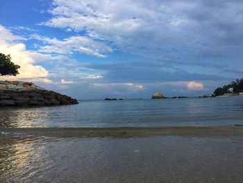 Scenic view of sea against sky