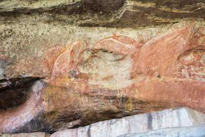 Close-up of rock formation