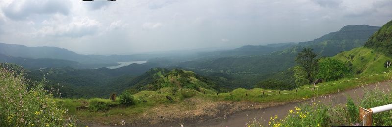 Panoramic view of landscape against sky