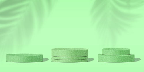 Close-up of objects against colored background