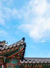 Low angle view of building against sky