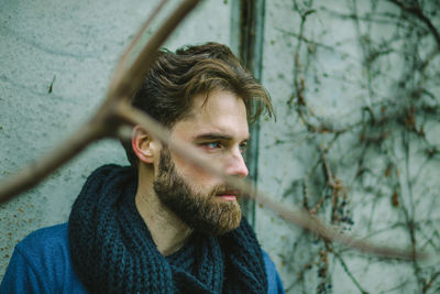 Close-up portrait of man