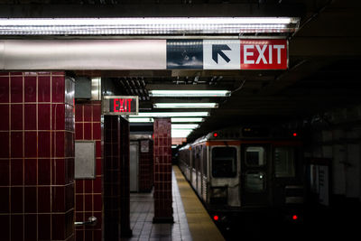 Train at railroad station