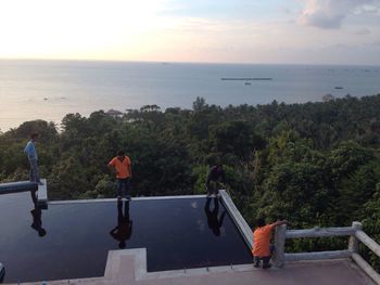 Scenic view of sea against sky