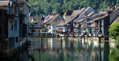 View of houses with waterfront