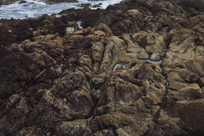 Rock formations at beach