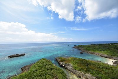 Scenic view of sea against sky